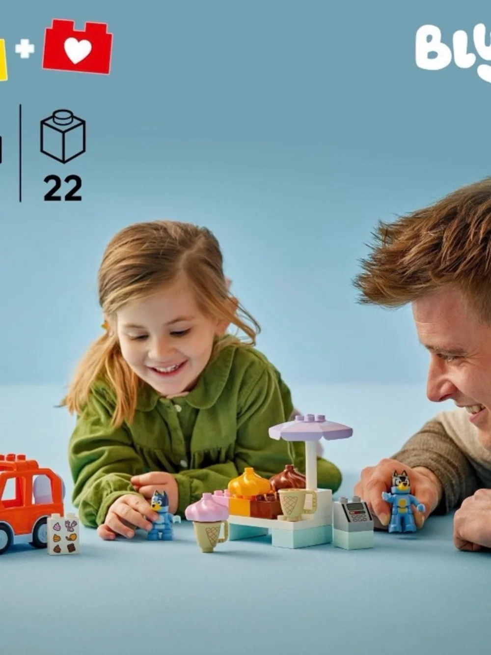 LEGO DUPLO Bluey Ice Cream Trip with Bluey - Toddler Toy For Boys and Girls - Picture 3 of 7